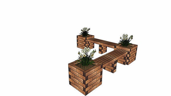 Bank Holzbaustein (S6)