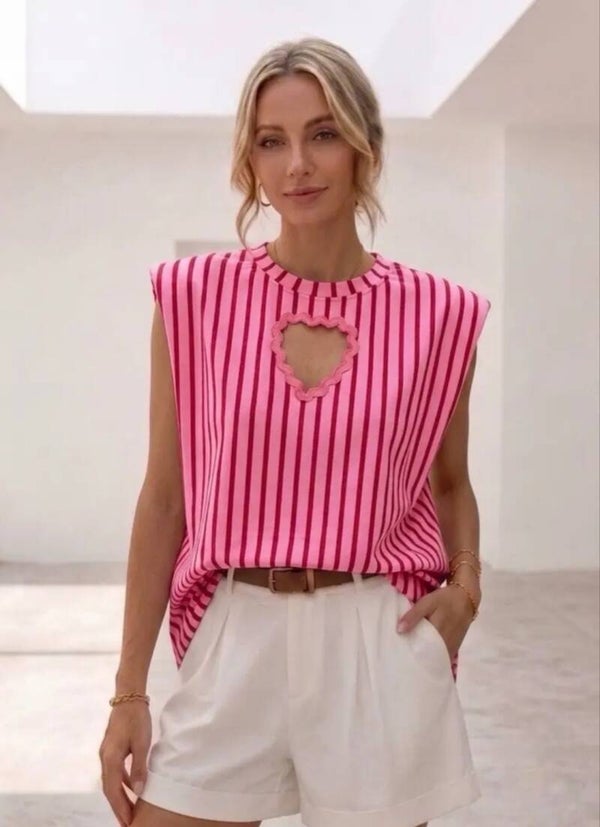 Roze blouse