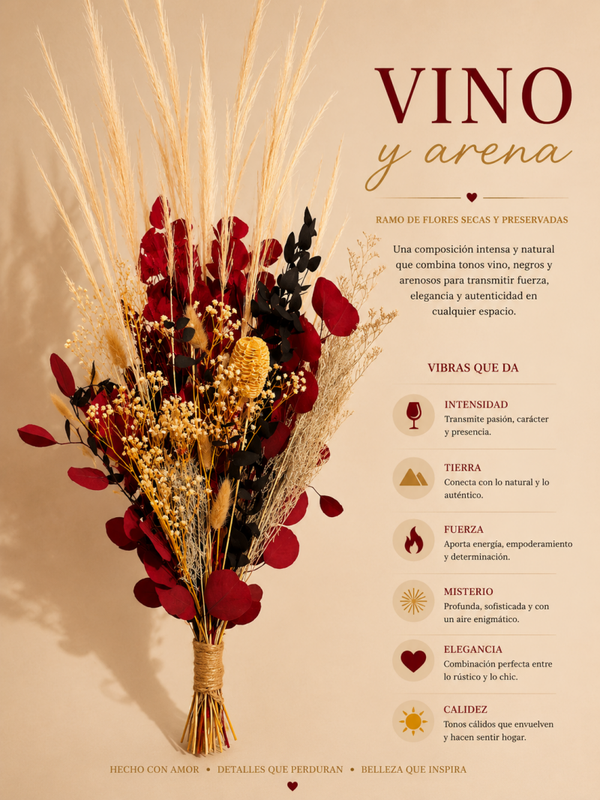 Vino y arena
