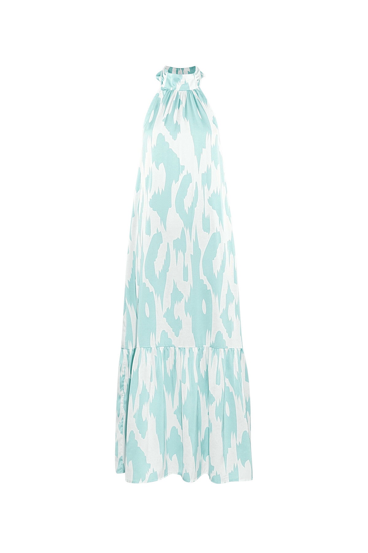 halter dress sea blue