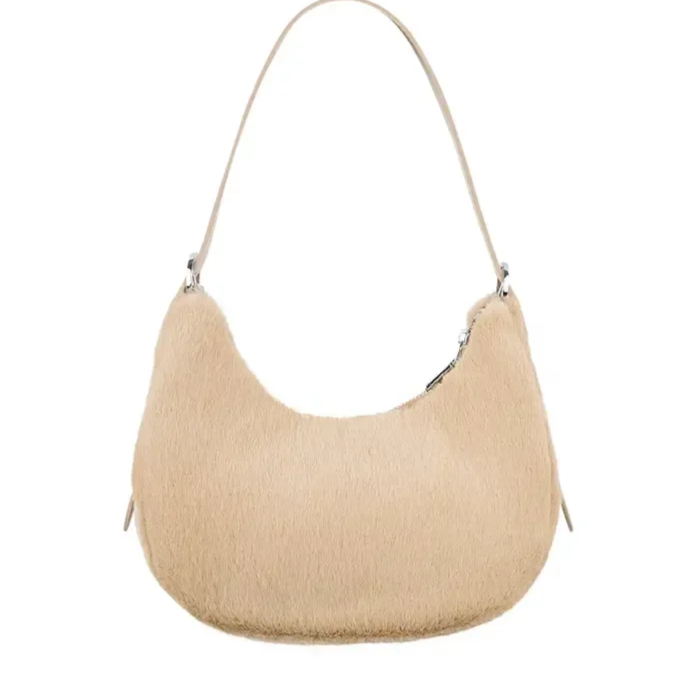 fluffy citty tas -beige