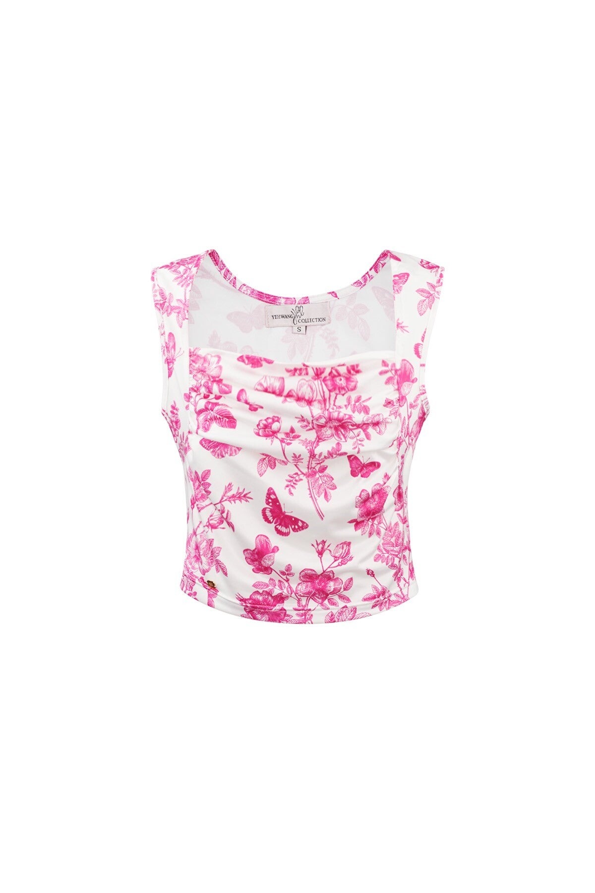 Vlinder top roze