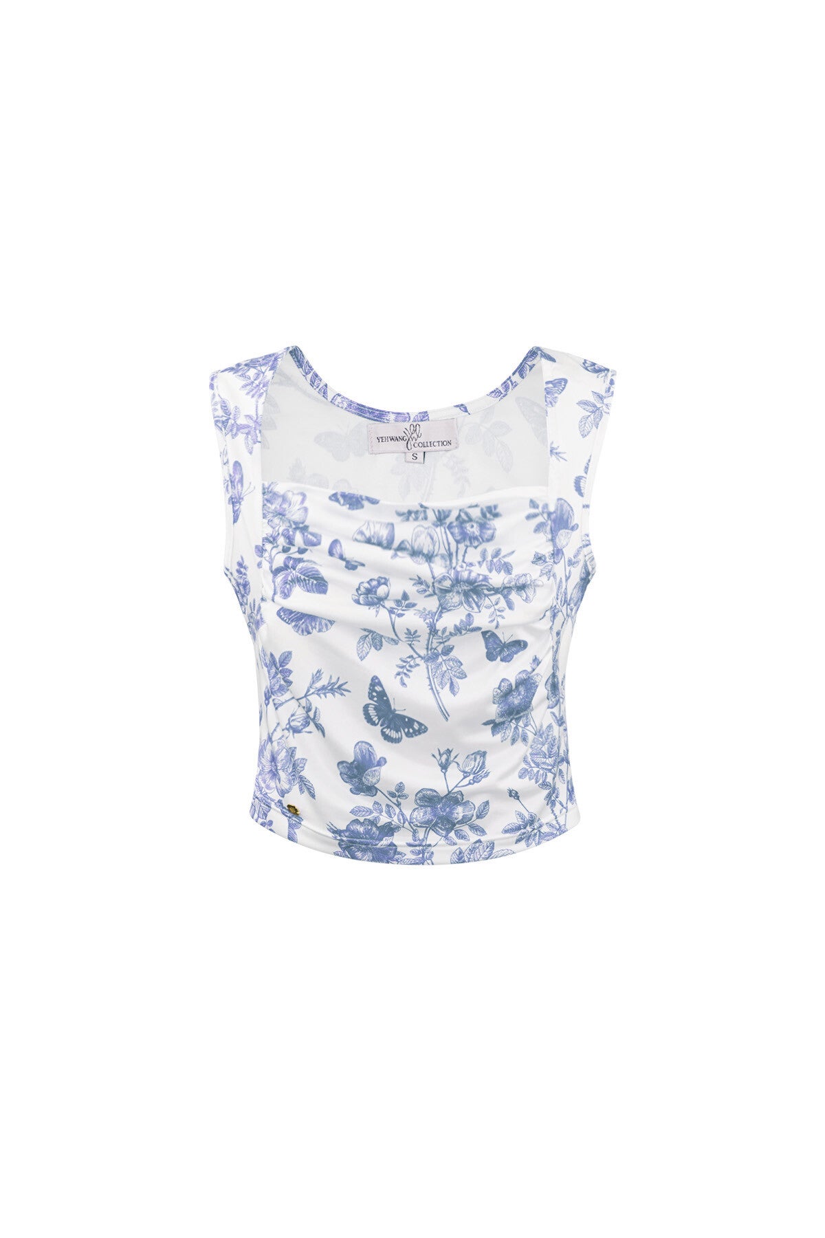 Blauwe vlinder top
