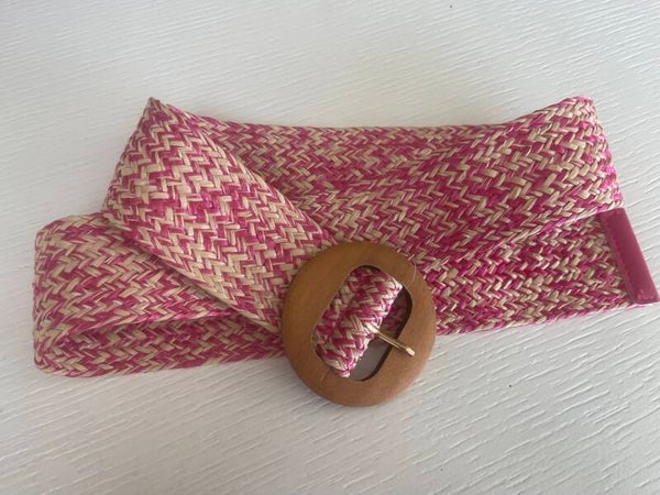 Ibiza riem roze/beige