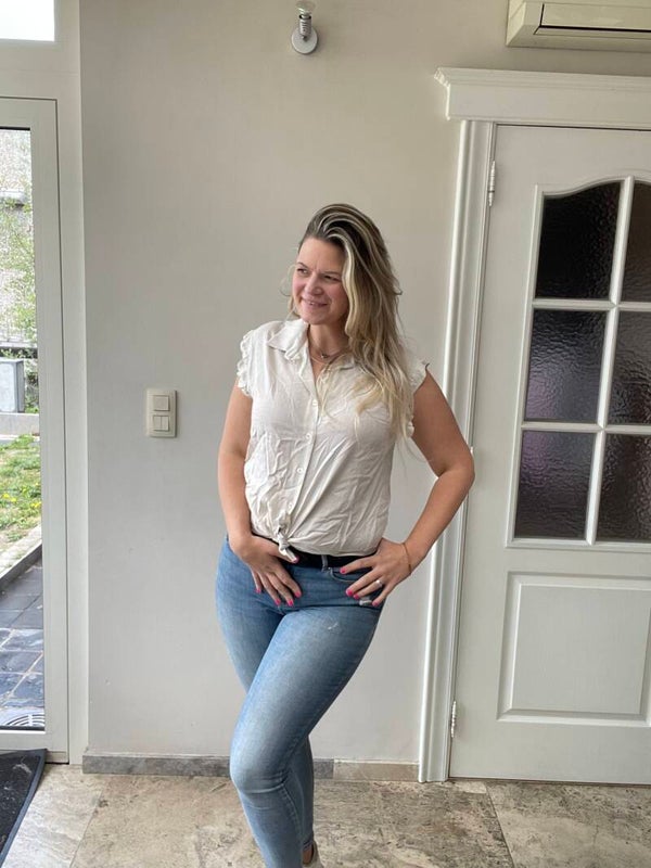 Trendy lady beige one size