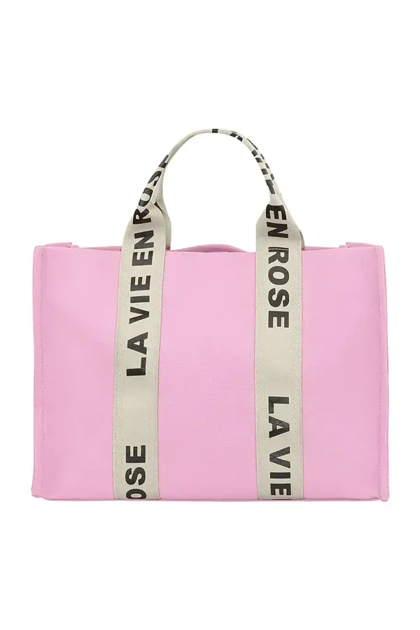 La vie en rose shopper - roze