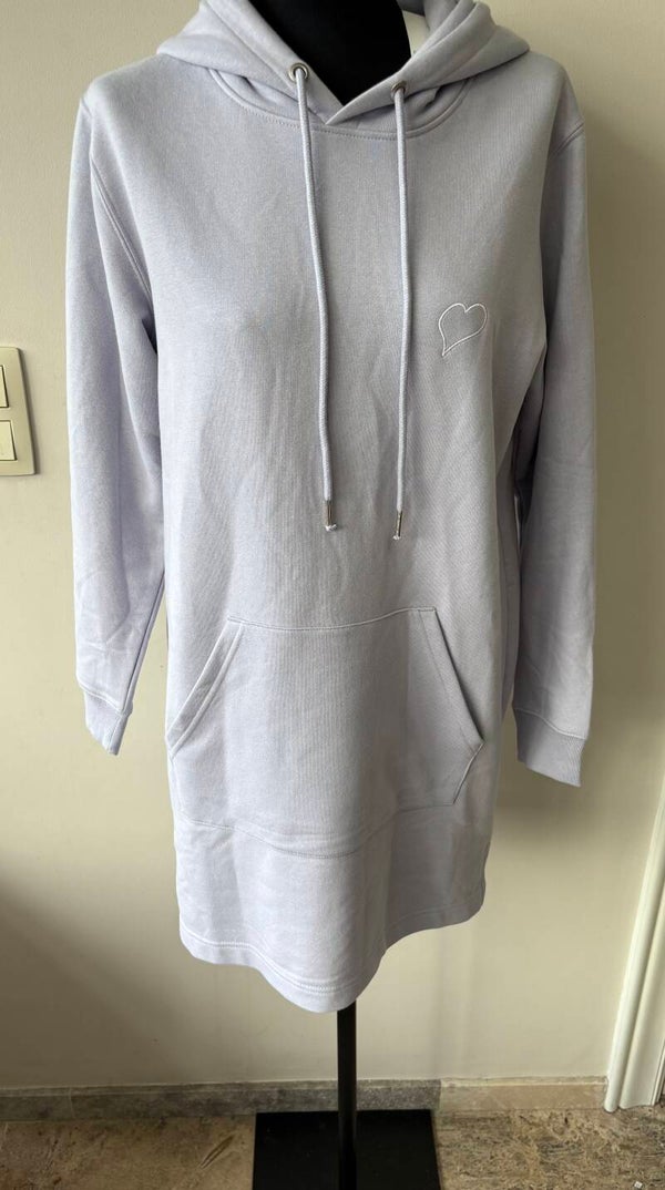 Sweater/hoodie jurk lila