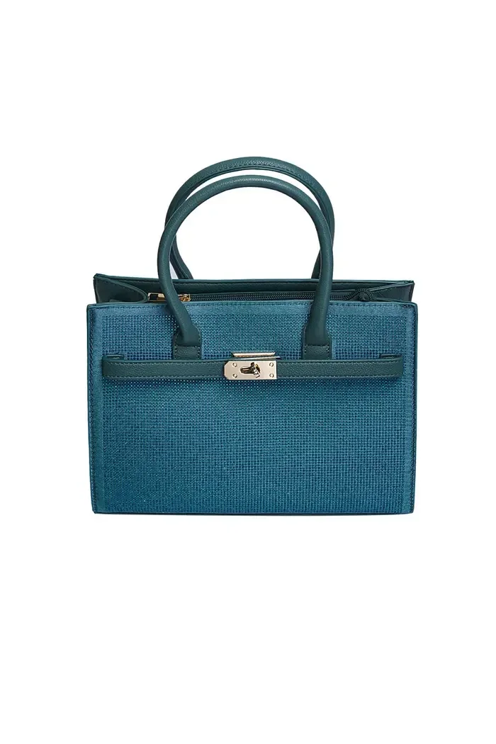 handtas slot strass blauw