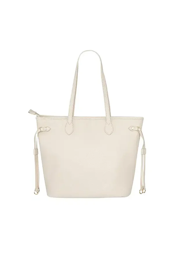 handtas met bandjes gebroken-wit