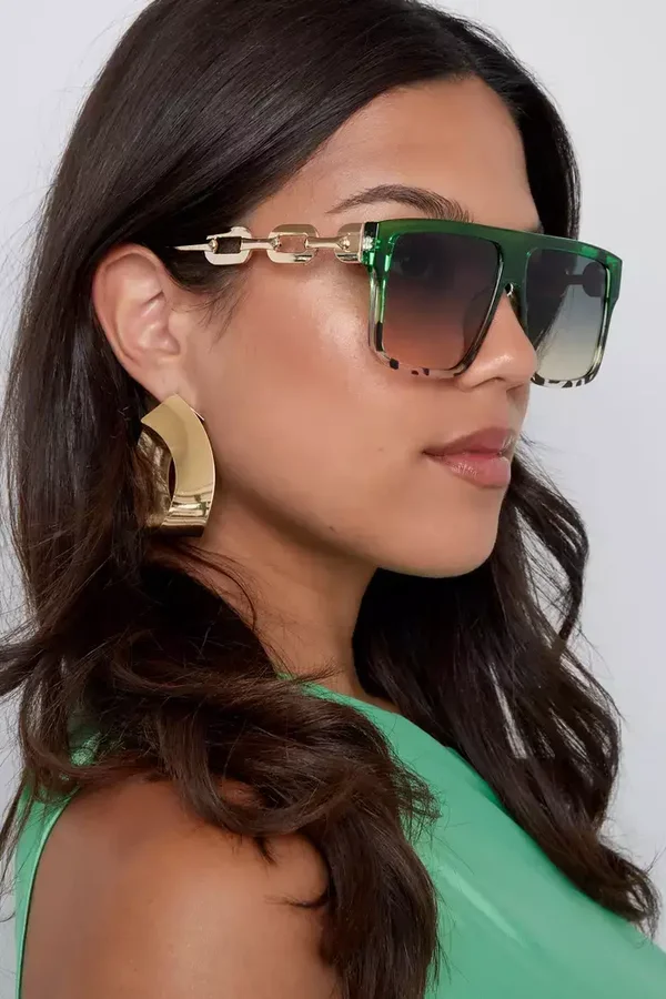 9098 Zonnebril poot met schakel - groen