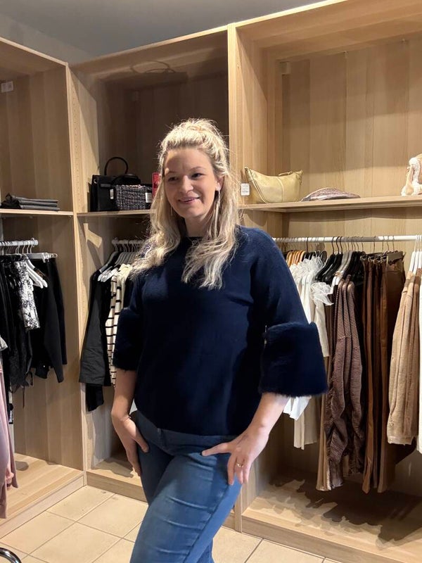 Tu fluffy trui blauw