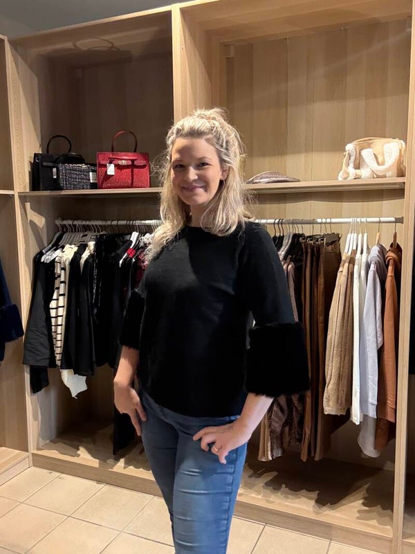 Tu fluffy trui zwart