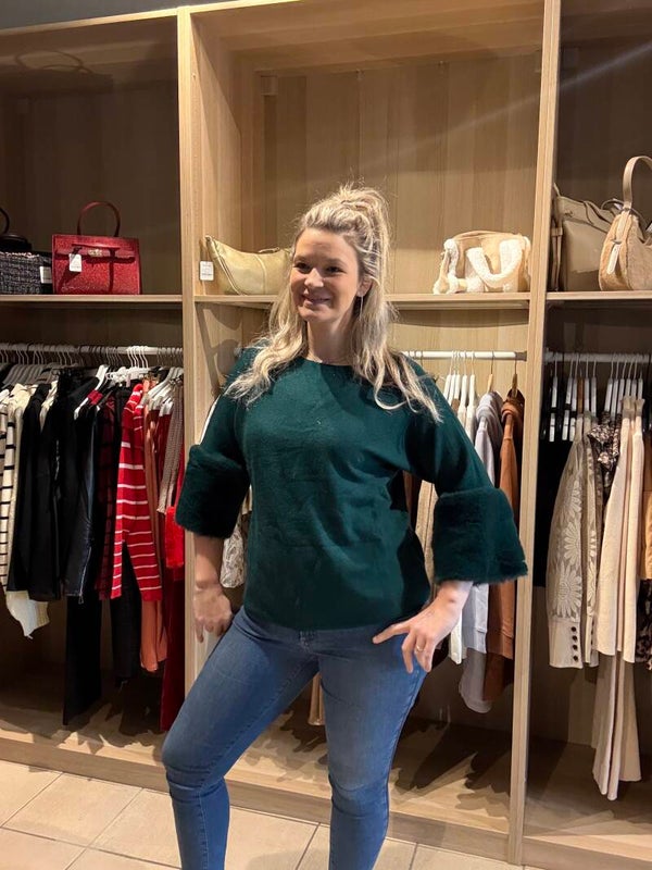 Tu fluffy trui green