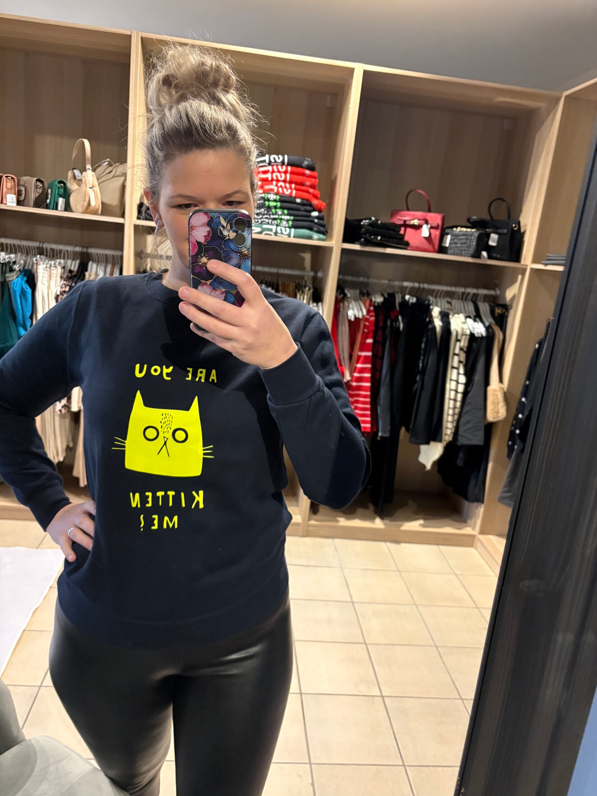 Sweater are you kitten me