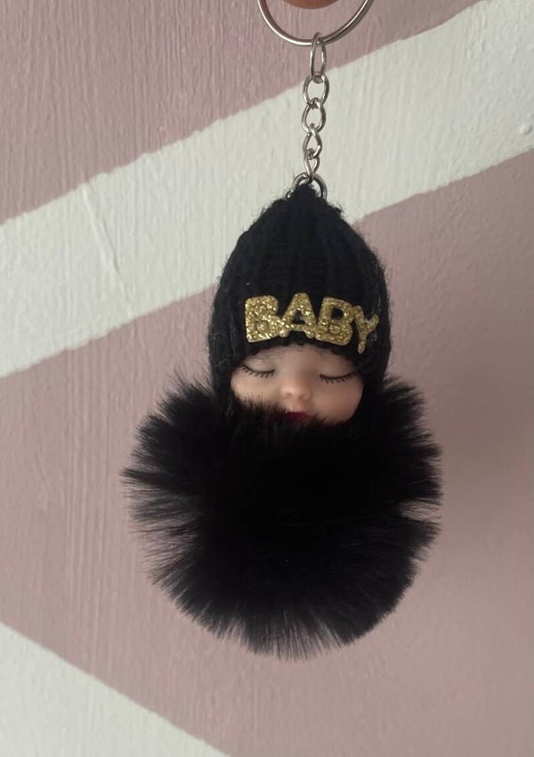 8034Pompom baby zwart