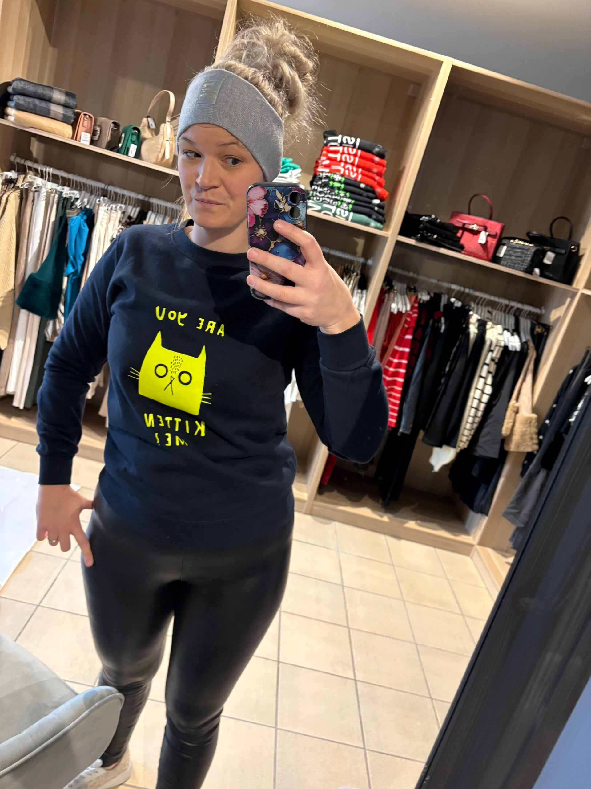 Warme Haar band Lets rebel grijs