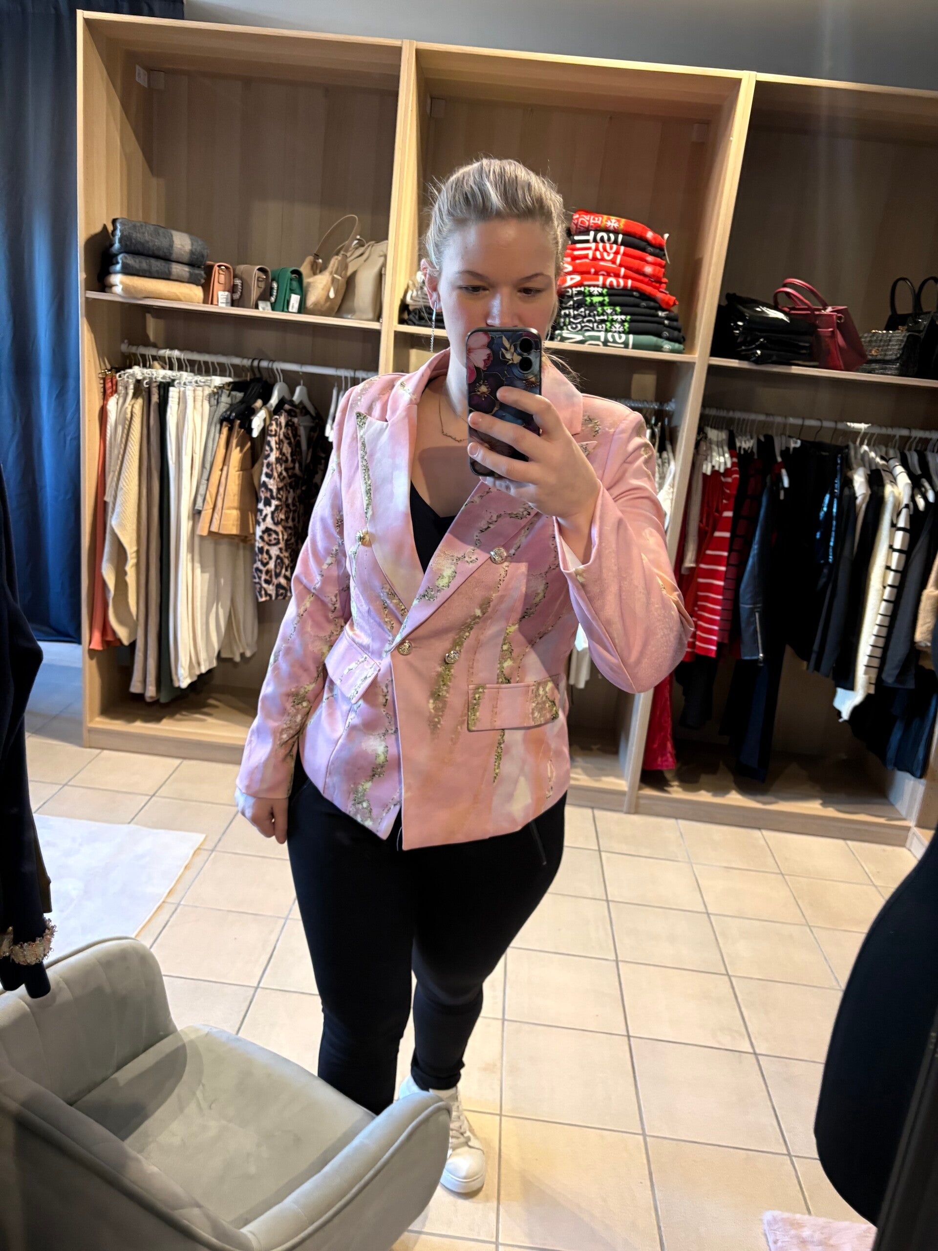 Blazer goud roze