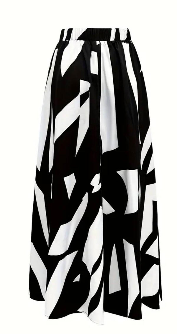 lange rok black & white