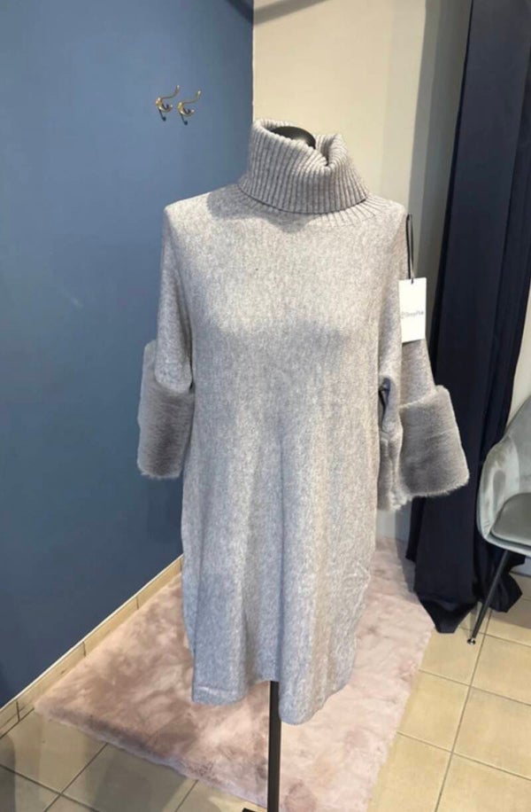 Tu knitted jurk grijs