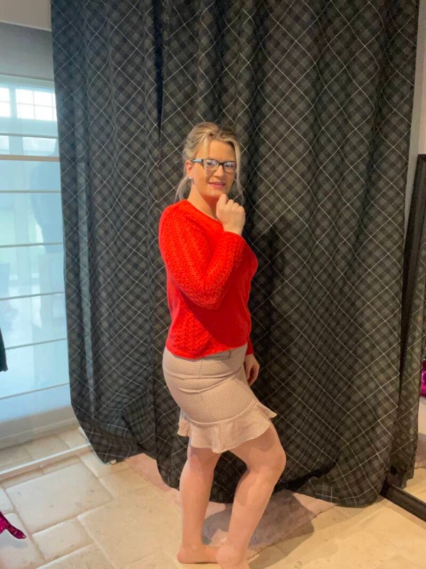 Jackie skirt red /black