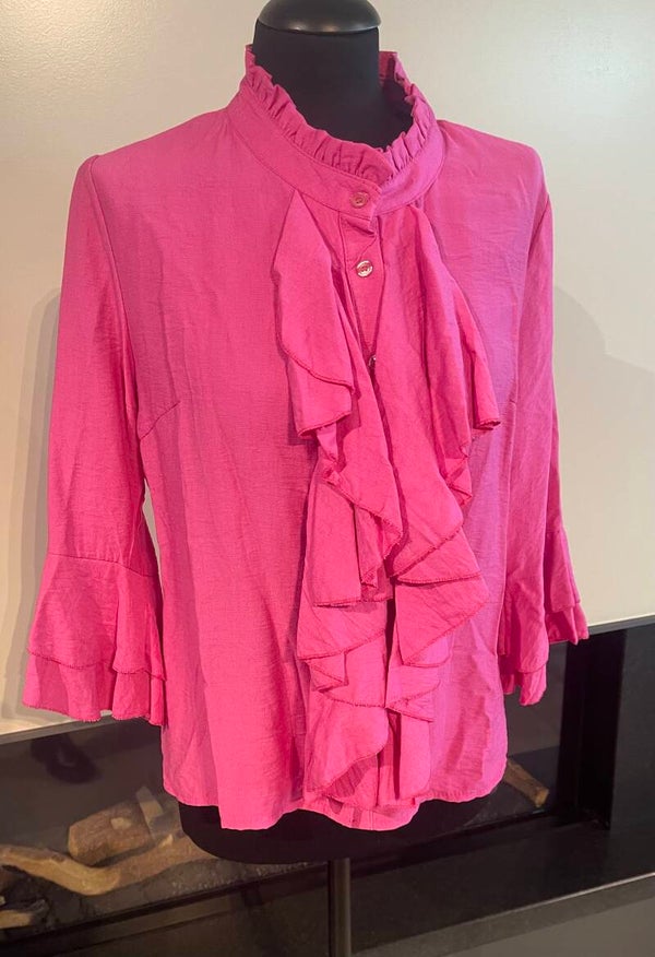 Stunt blouses roze Rouches