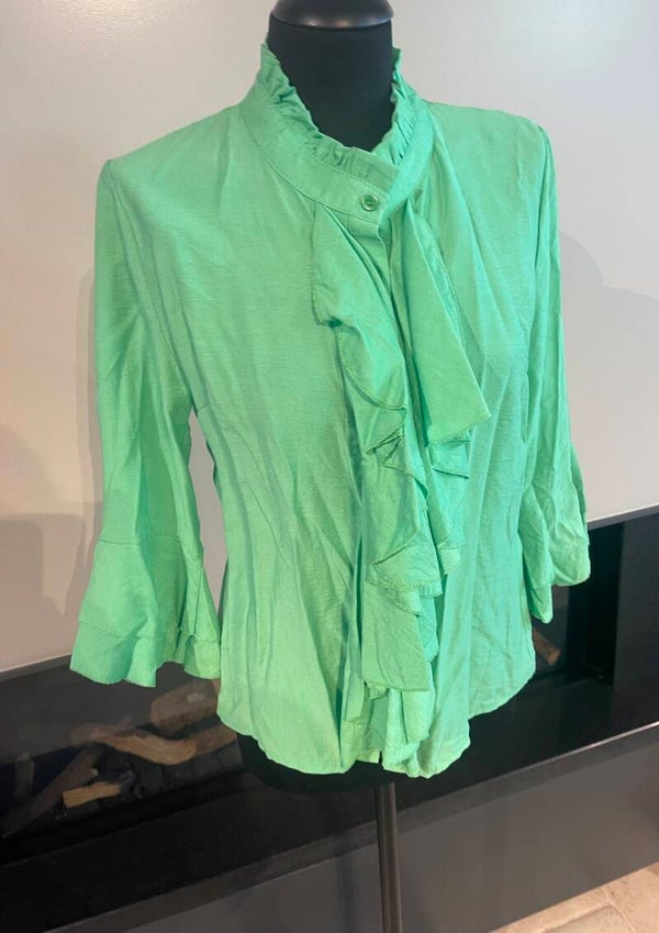 Stunt blouses groenrouches