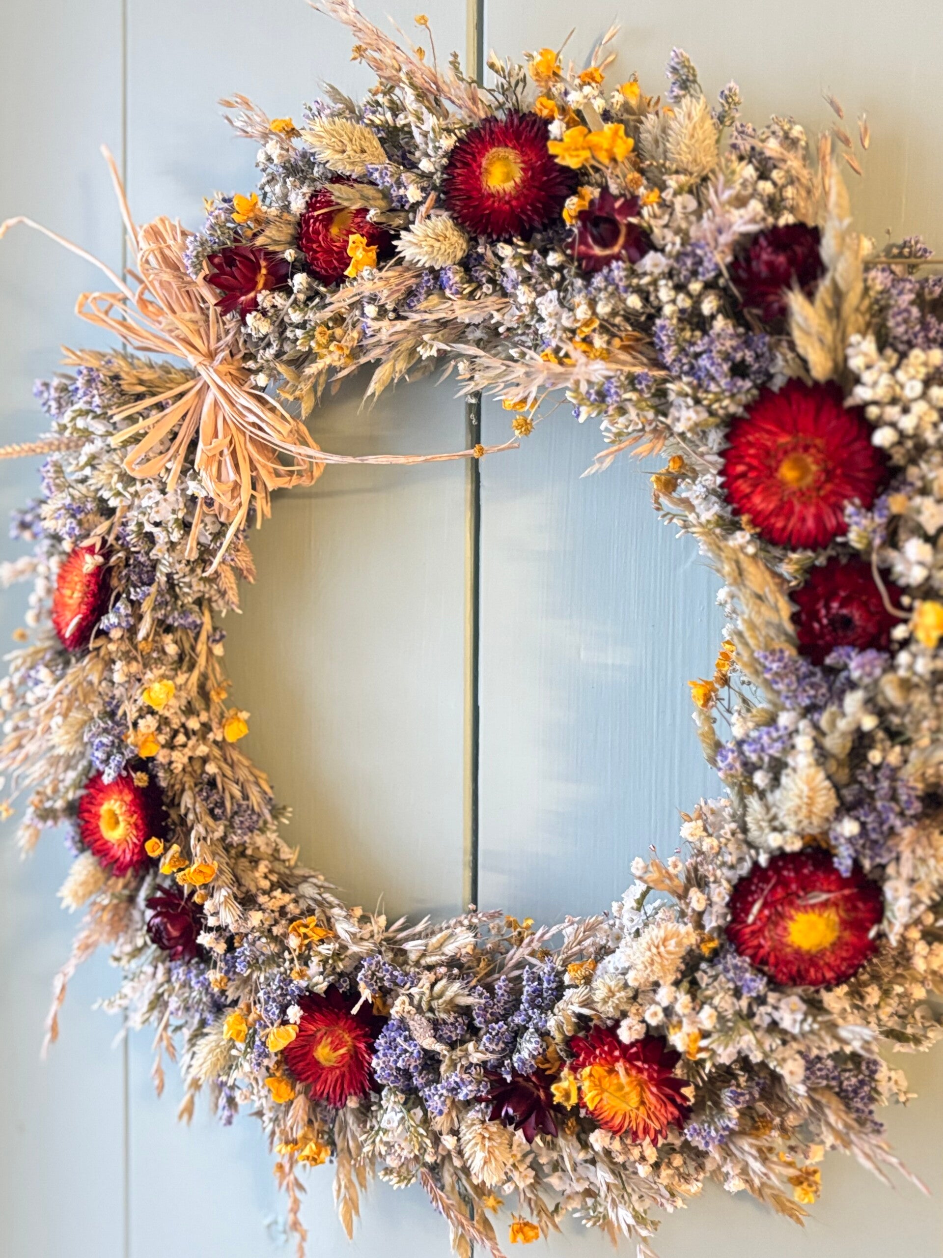 Droogbloemen krans boterbloem