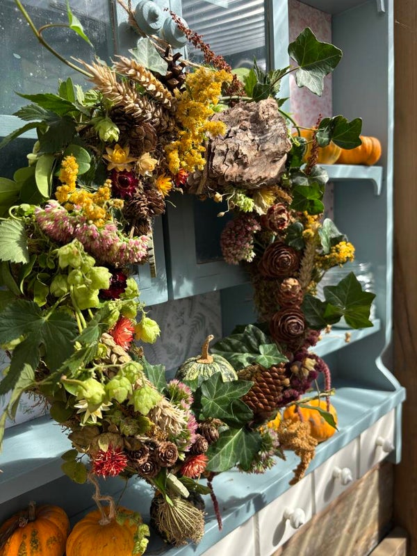 Vrolijke herfstkrans