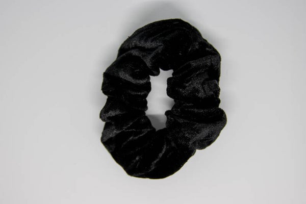 Scrunchie velvet zwart