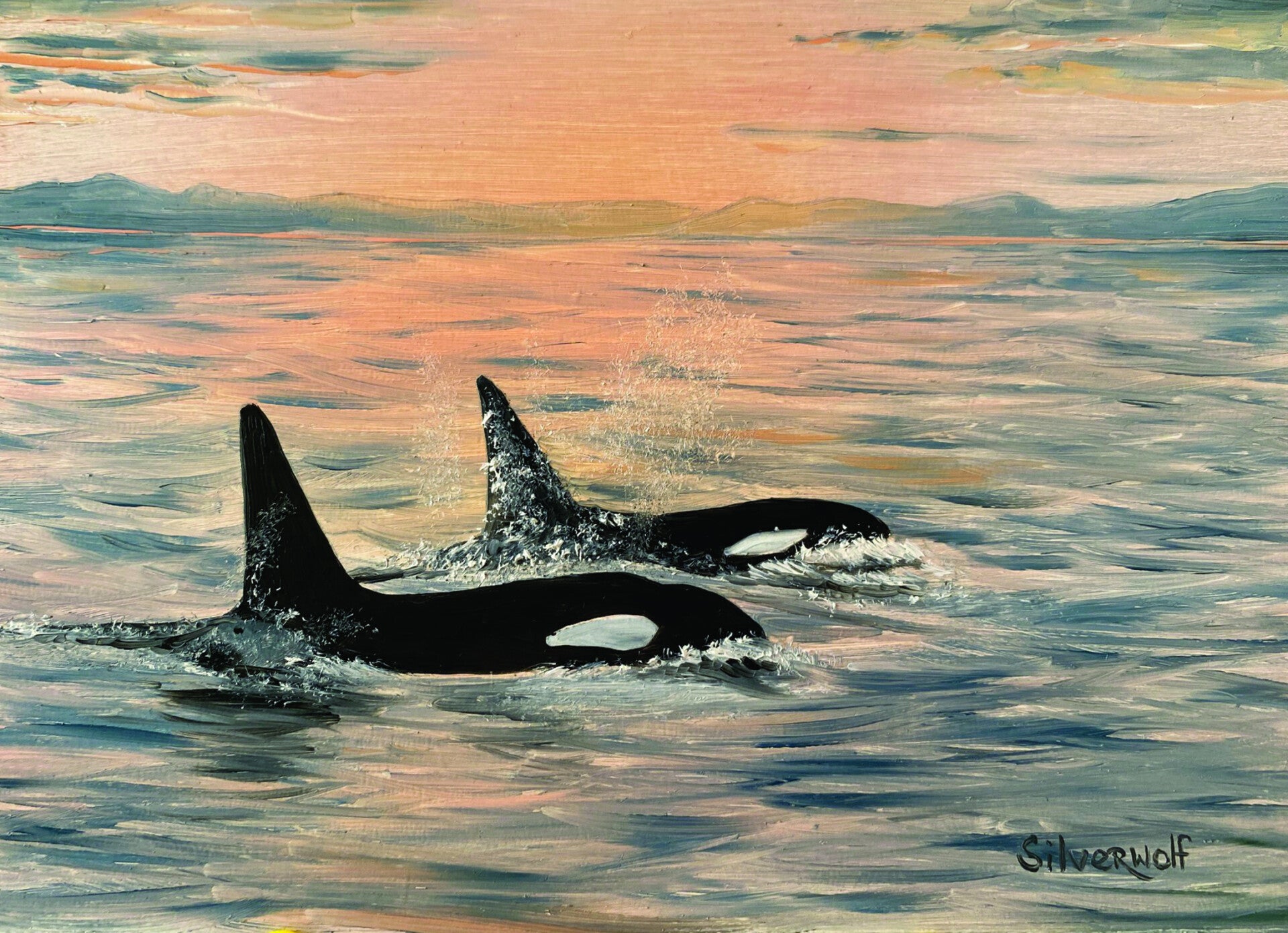 Coast Salish Orca Greeting Card (GCO5)