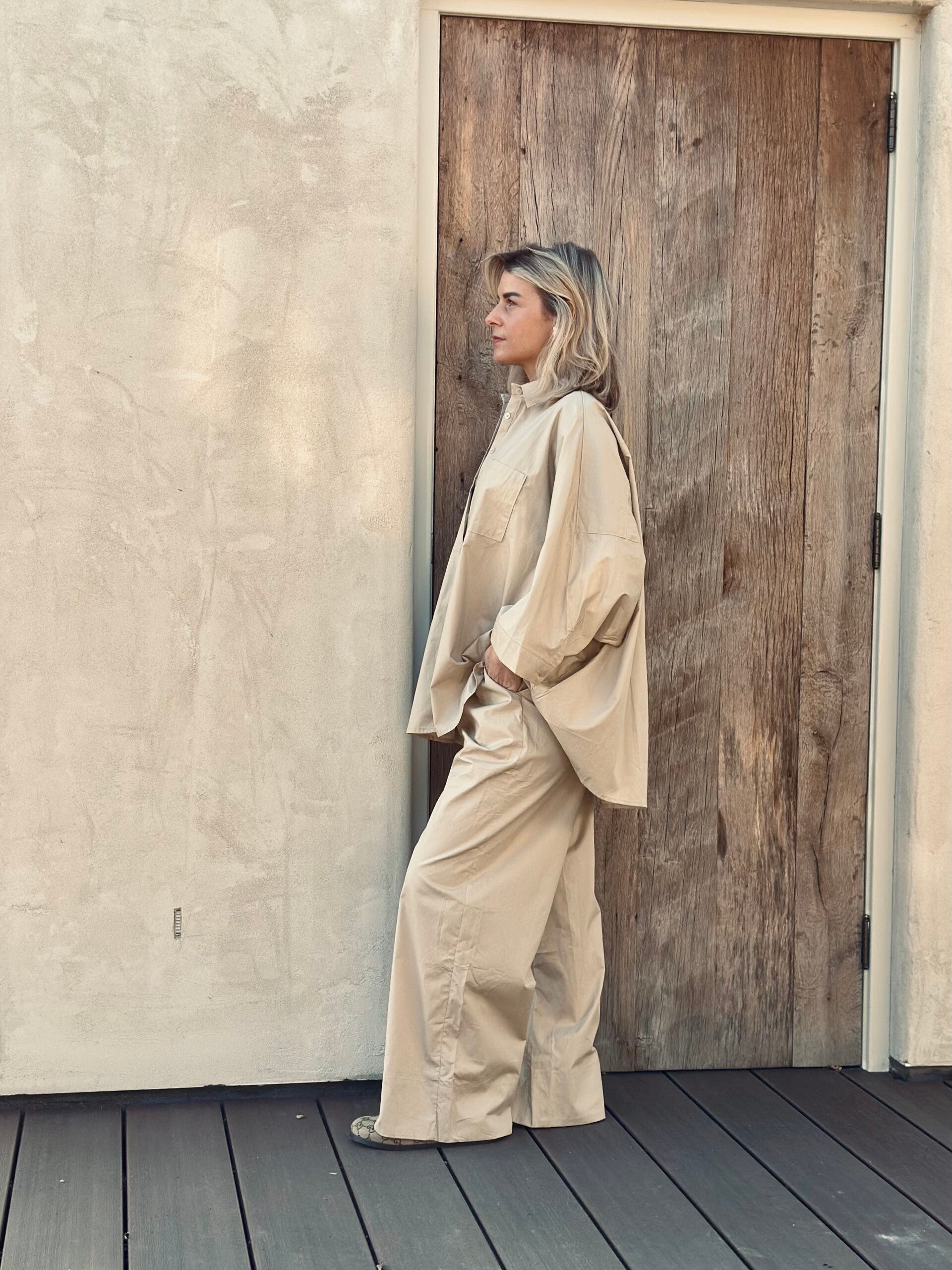 Broek Cotton - Beige