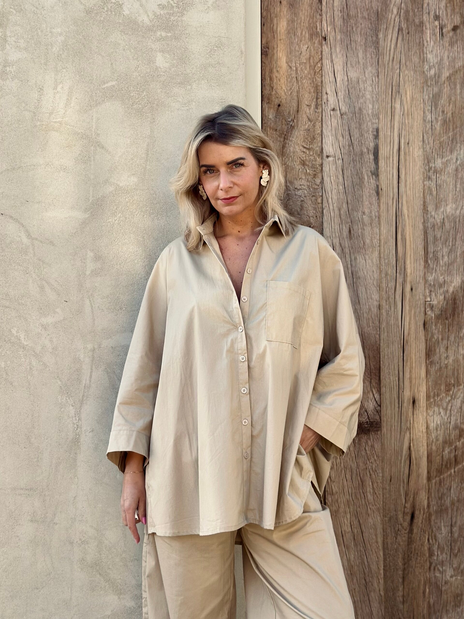 Blouse Cotton - Beige