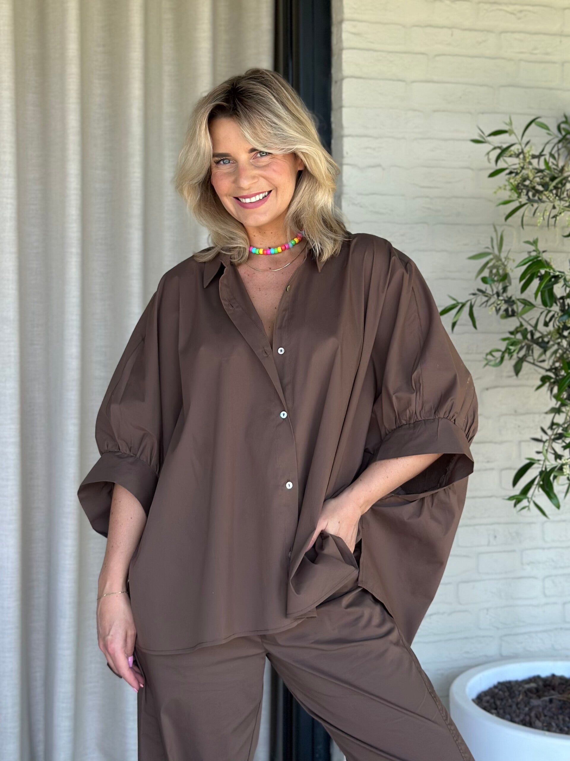Blouse Sunny - Bruin