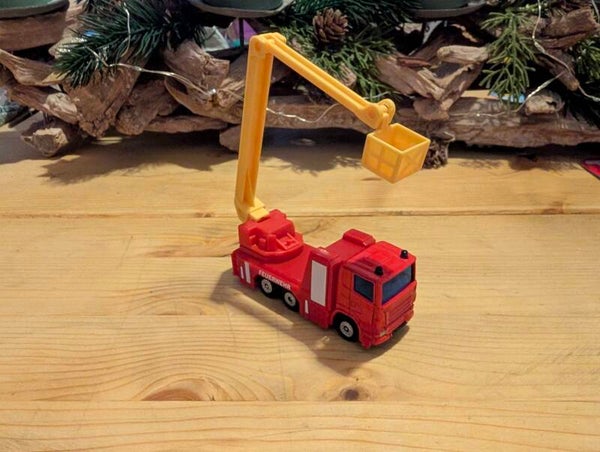 SIKU 1080 Feuerwehr Hubbühne, Kranwagen, Hubsteiger, Hubmast