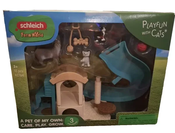 Schleich Farm World 42764 playfun with cats Spielspass für Katzen
