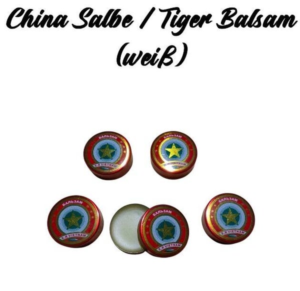 10x China Salbe Eukalyptus, natürlich, wohltuend b. Erkältung, Kopfschmerzen, 3g