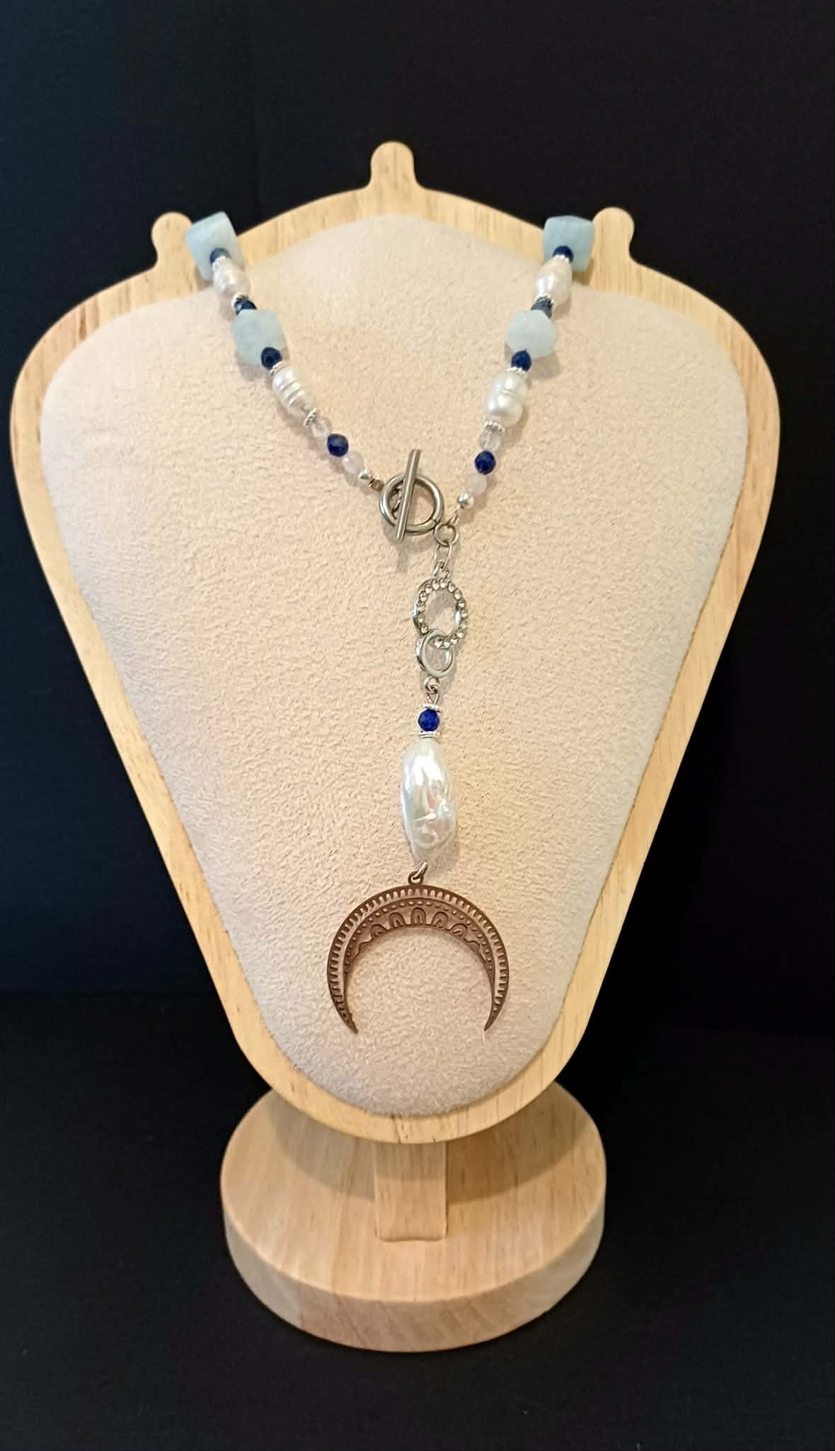 NASZYJNIK "BAROKOWA LUNULA"