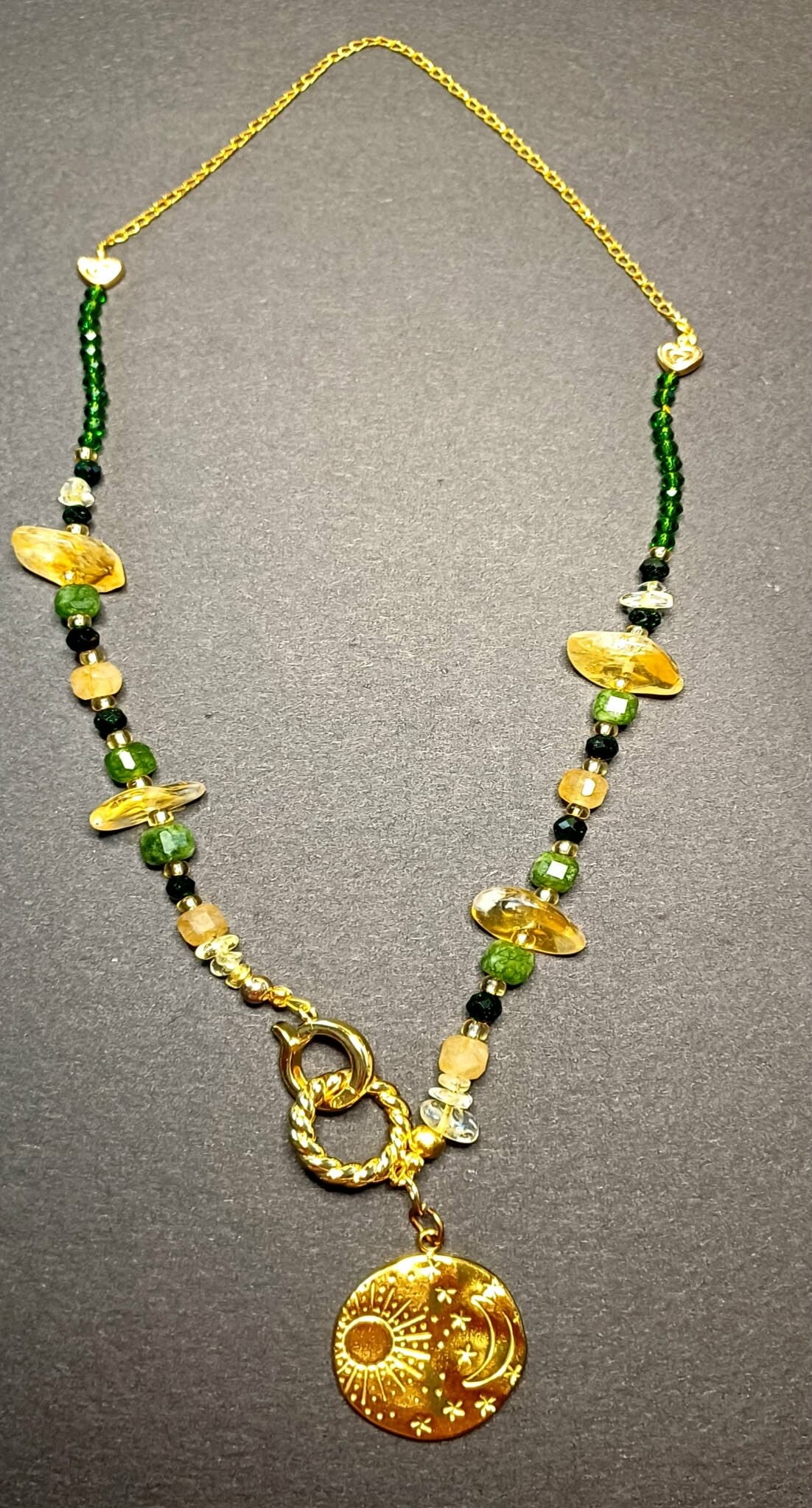 NASZYJNIK " HARMONIA SŁOŃCA I KSIĘŻYCA"