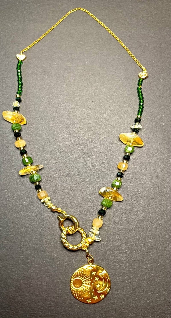 NASZYJNIK " HARMONIA SŁOŃCA I KSIĘŻYCA"