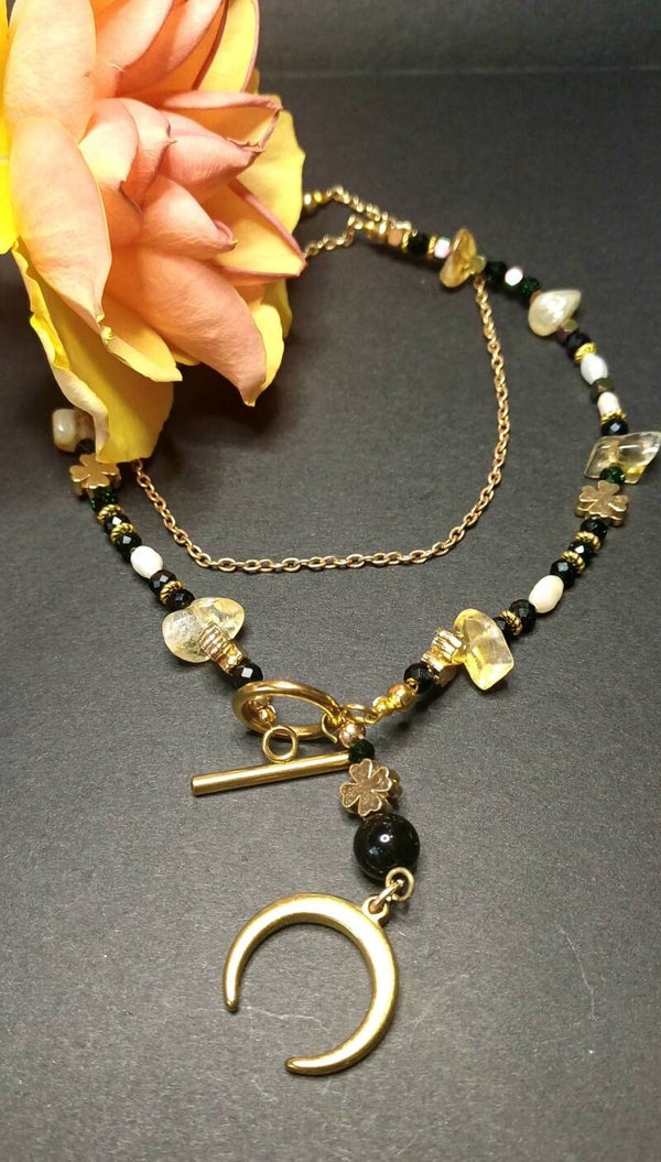 NASZYJNIK  "LUNULA KOBIECA ODWAGA"