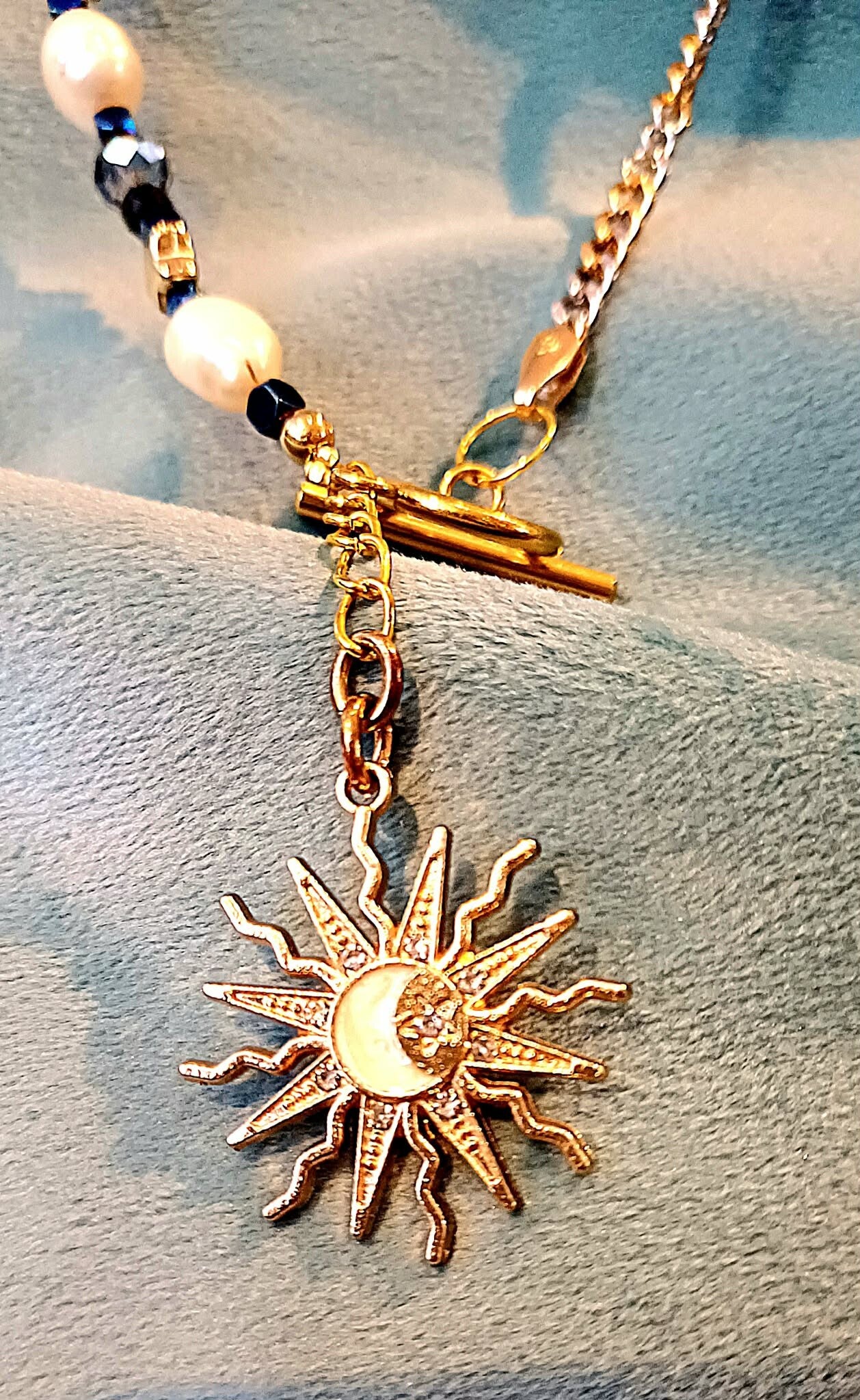 NASZYJNIK - SOL + LUNA + SPINEL TOGGLE