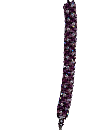 Bracelet manchette rose mauve
