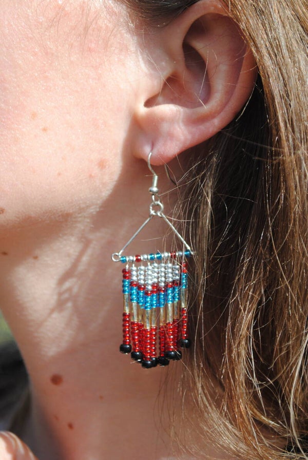 Boucles d'oreilles style indien