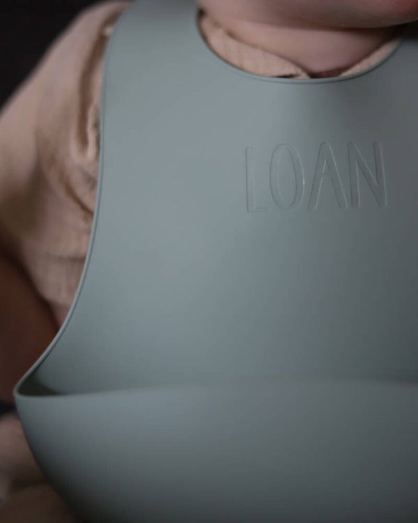 Siliconen slab met naam gegraveerd