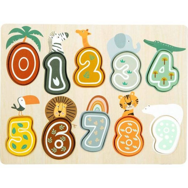 Puzzel Safari nummers - Small Foot