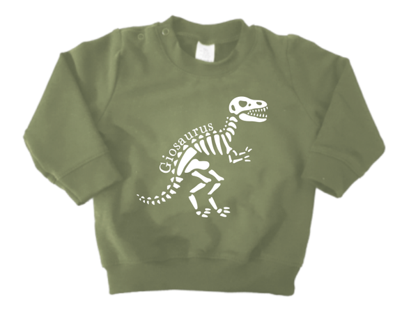 BABY Sweater Dinosaurs Naam Bottenstyle