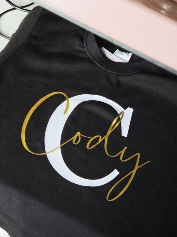 KIDS T-SHIRT Initial&letter