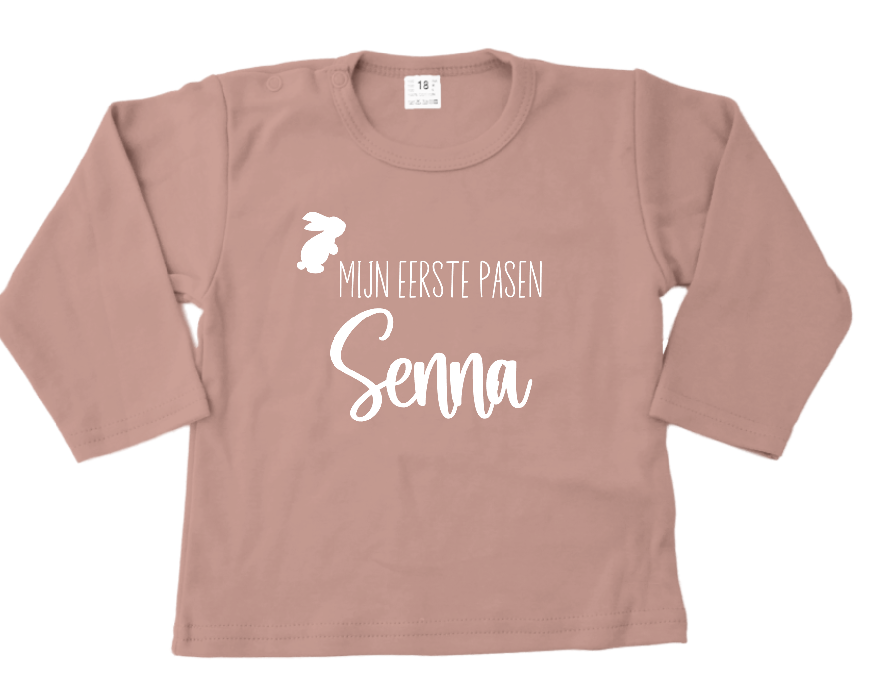 T-Shirt Mijn Eerste Pasen gepersonaliseerd met naam