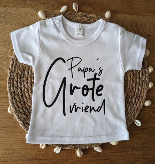 BABY T-shirt Papa's/Opa's grote vriend(in)