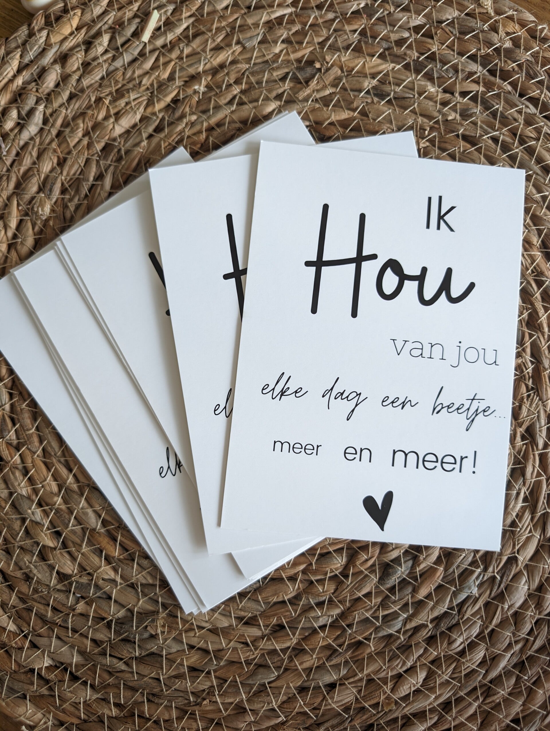 Wenskaart Ik hou van jou...